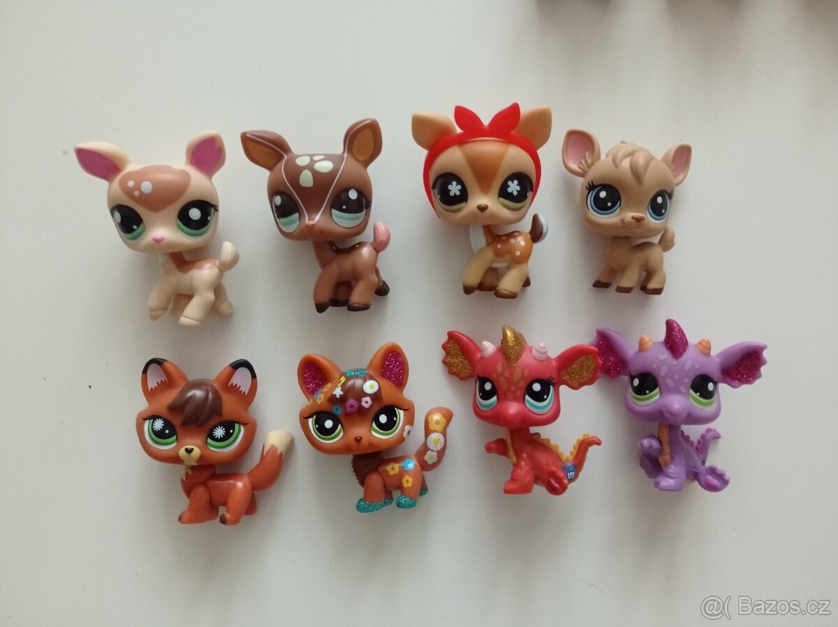 Littlest petshop LPS Hasbro koloušci, jelínci, lišky, drak