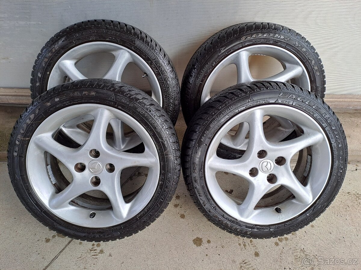 Mazda mx5,MX-5 NB, originální ALU16+pneu, 16x6,5J