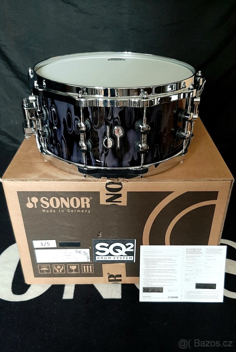 Prodám nový snare Sonor SQ2 Beech- 14x6,5", medium