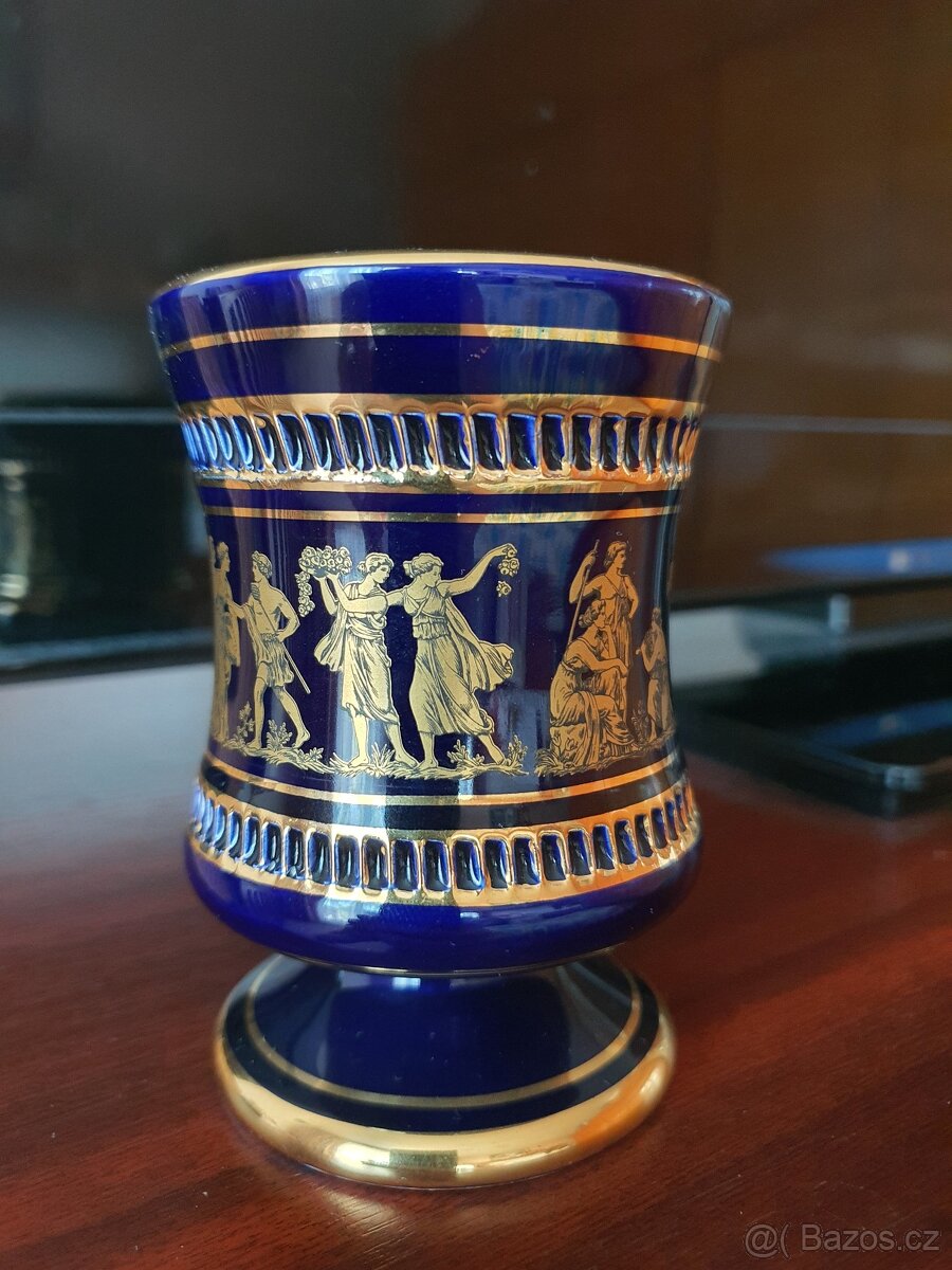 24K Gold Greek cup