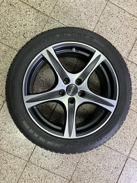 Alu disk Ronal 18" 112x5 + zimní pneu Dunlop 255/45 R18