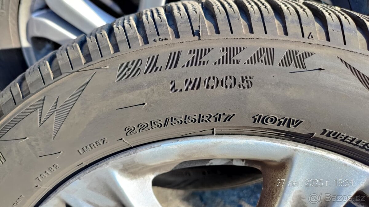 Originál alu kola BMW 320 + zimní pneu runflat