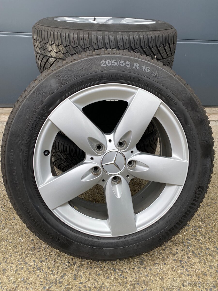 Originál zimní sadu Alu kol Mercedes Benz SLK, 205/55 R 16