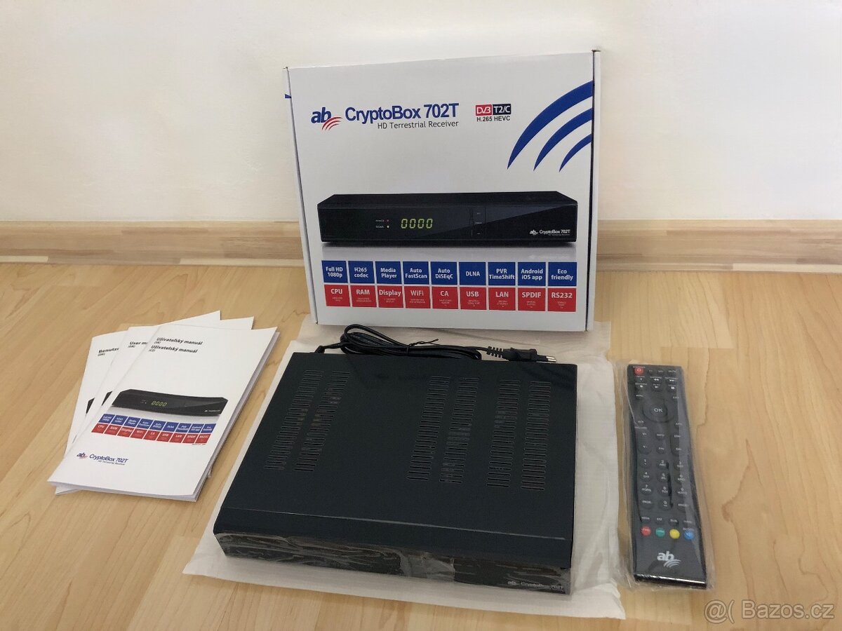 Set-top box DVB-T2: AB CryptoBox 702T