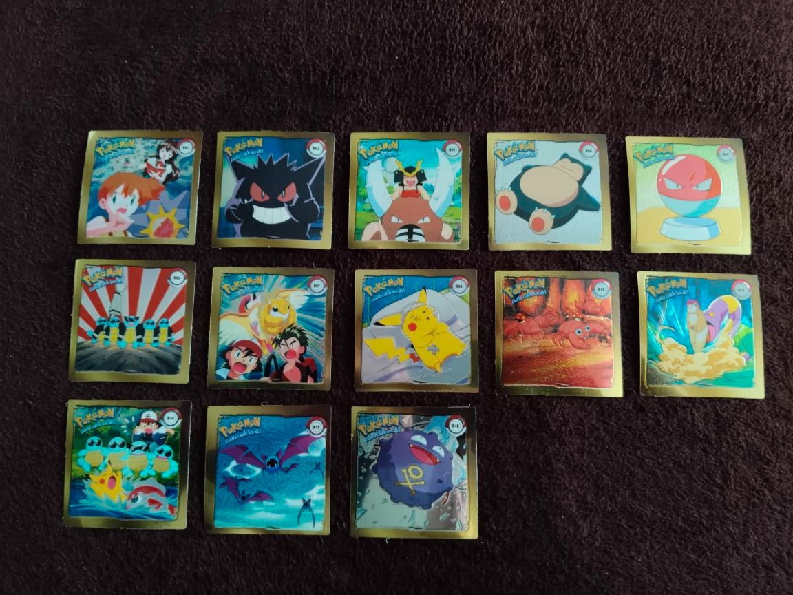 Pokémon Artbox série 1 - zlaté samolepky(R01-R18)