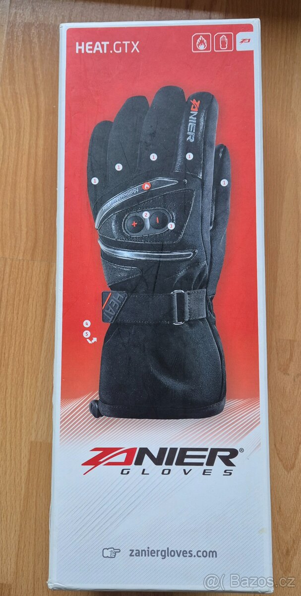 Zanier vyhřívané lyžařské rukavice – dámské L 7,5·