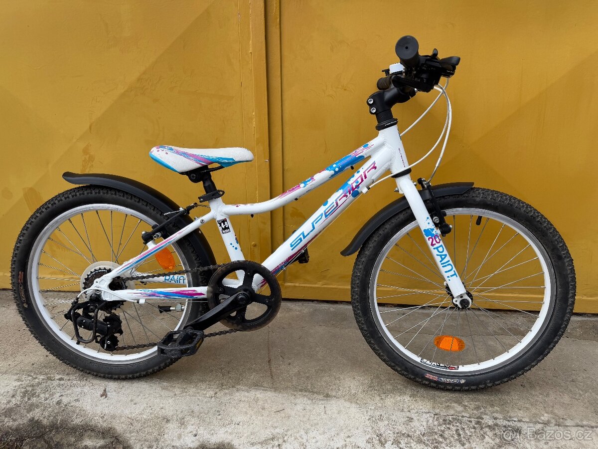 Dívčí kolo Superior Paint 20 s páčkovým řazením