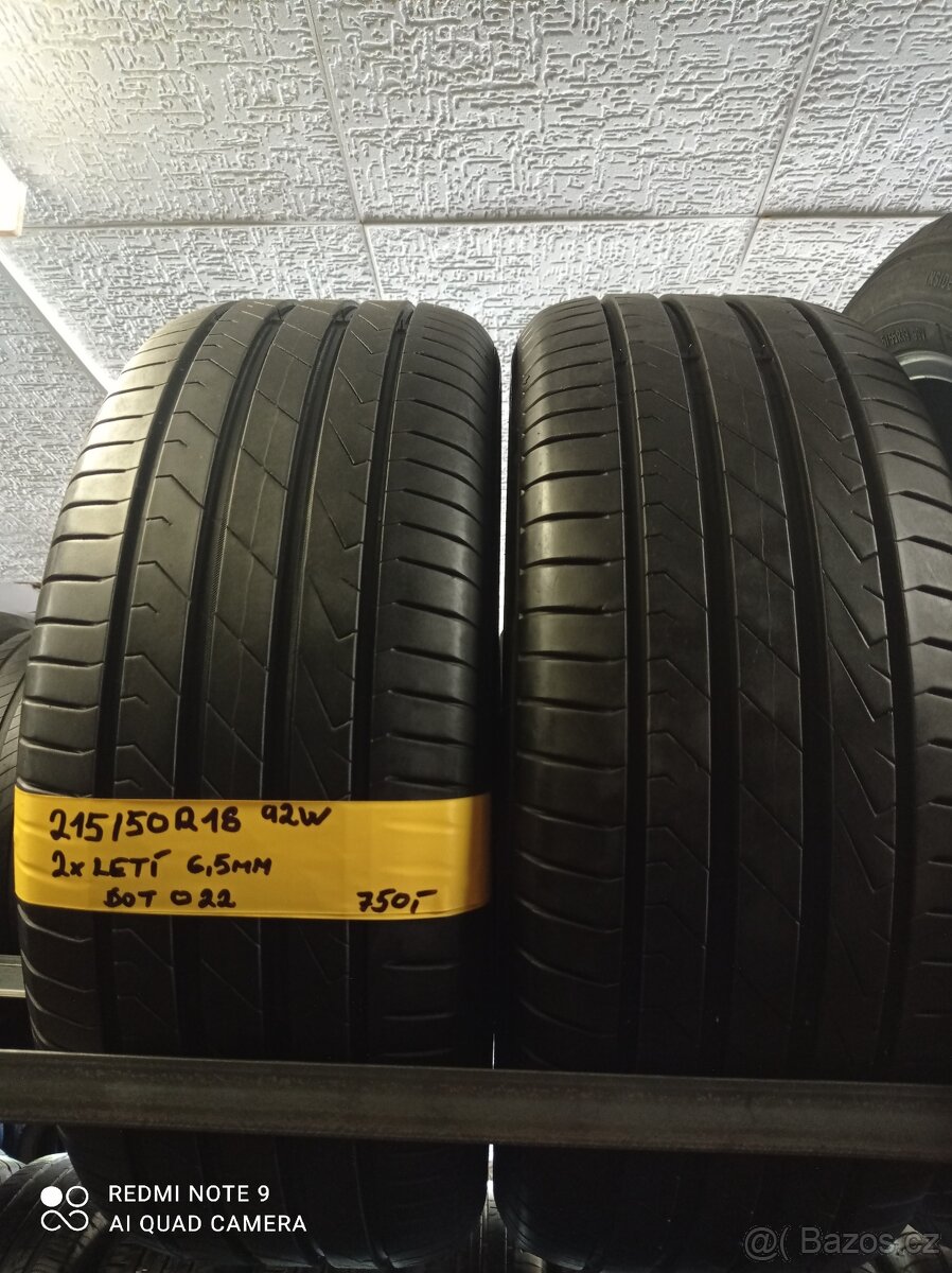 215/50r18 92W letní pneu  x2