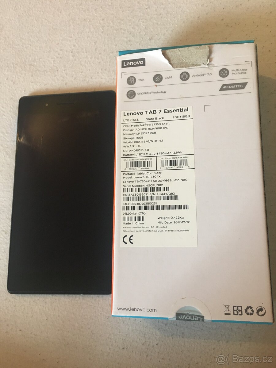 Tablet Lenovo TAB 7 Essential