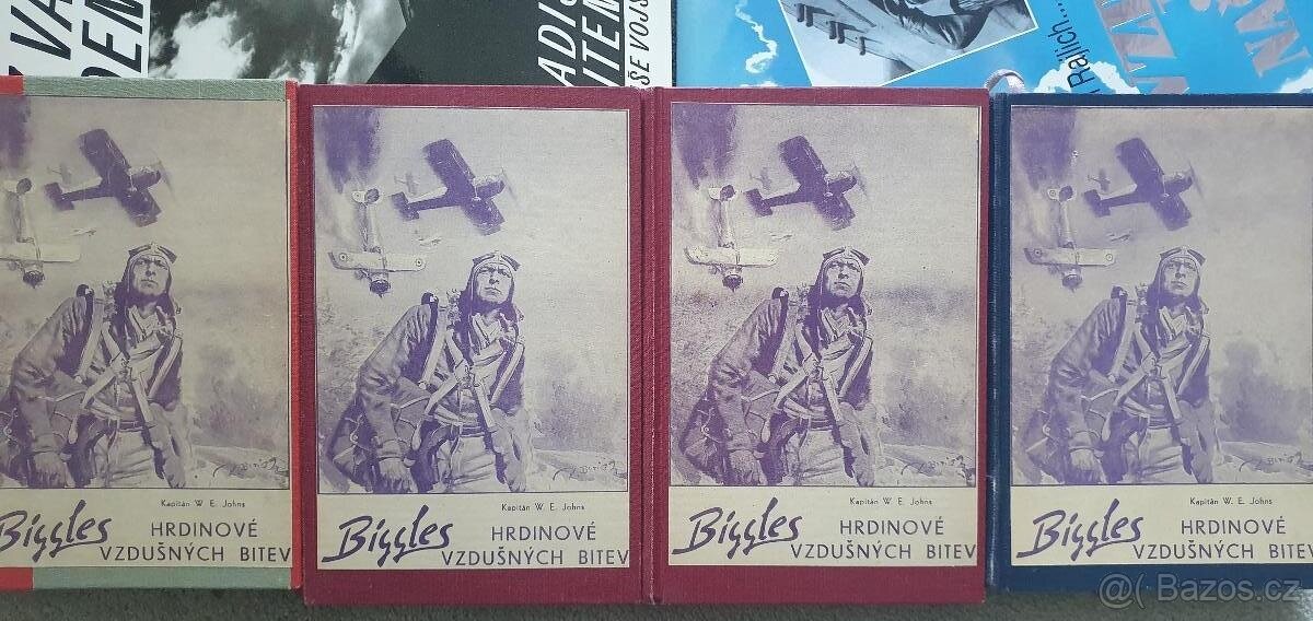 Biggles kompletní série (včetně komiksů, první vydání)