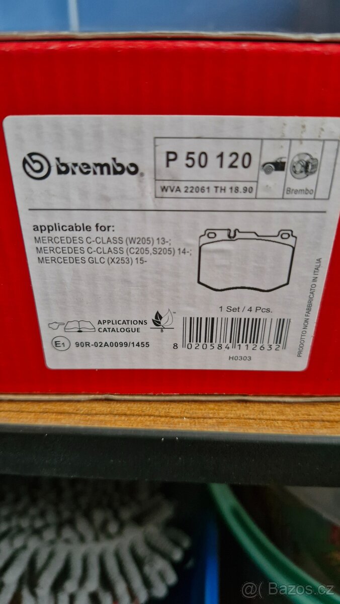 BREMBO P 50 120 Brzdové destičky