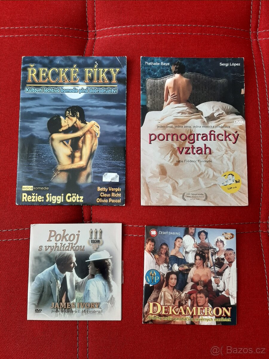 4 ks DVD Řecké fíky, Pokoj s vyhlídkou a jiné.