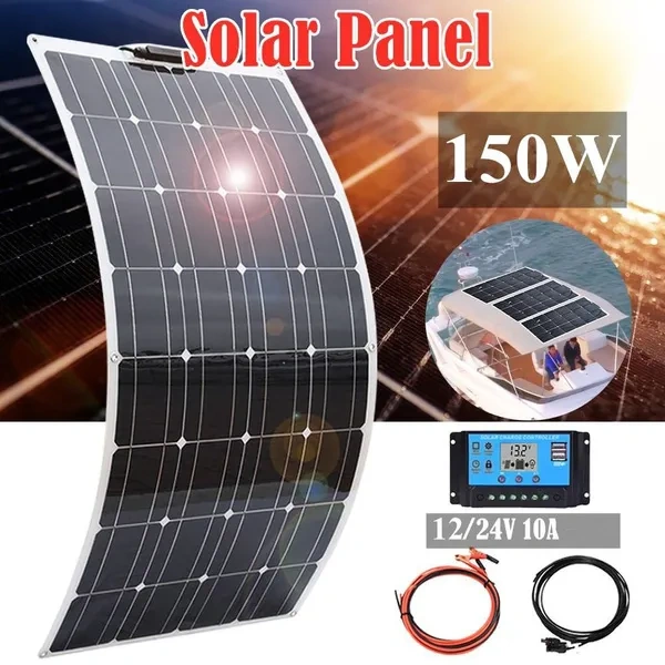 Sada solární panel + regulátor 150 W NOVÝ