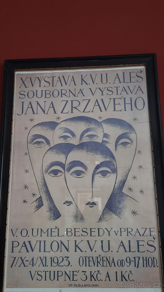 Jan Zrzavý plakát k výstavě