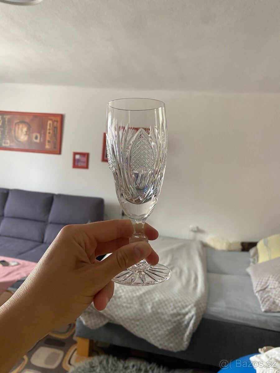 broušené sklo