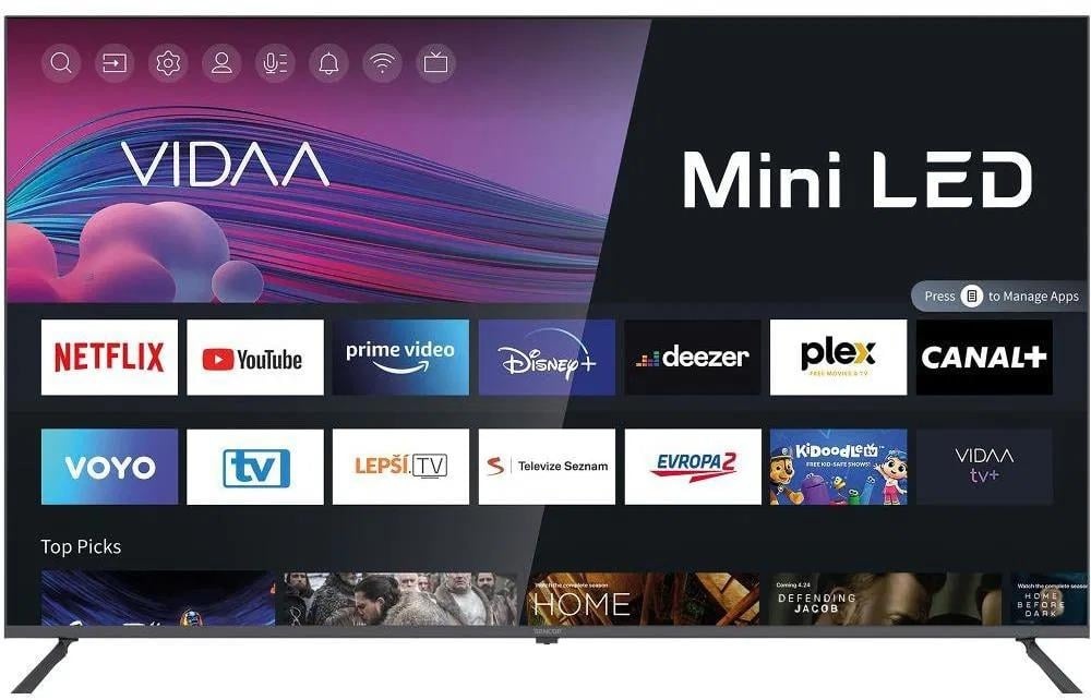 TV 55" Sencor + držák na zeď