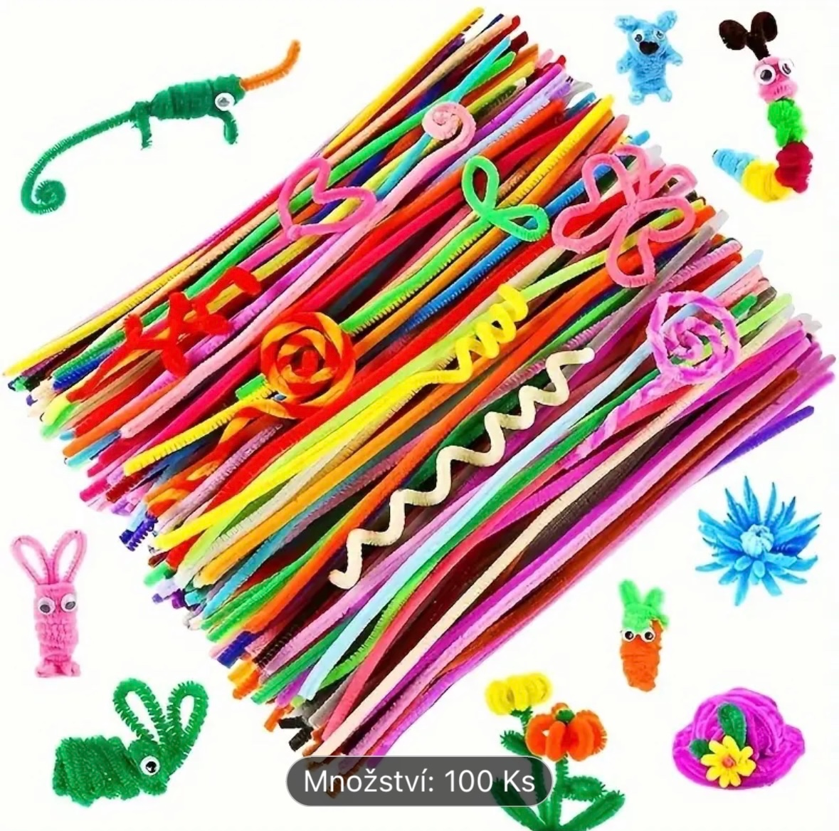 Nové flexibilní plyšové tyčinky pro výrobu hraček a ozdob -5