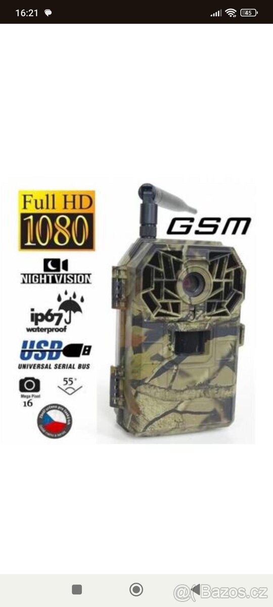 Fotopast Bunaty full HD GSM 4g