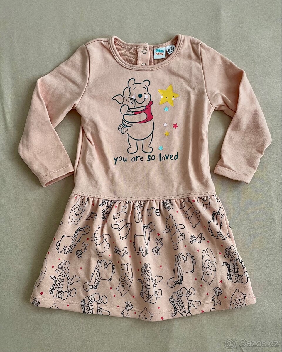 Dívčí šaty s dlouhým rukávem vel. 92