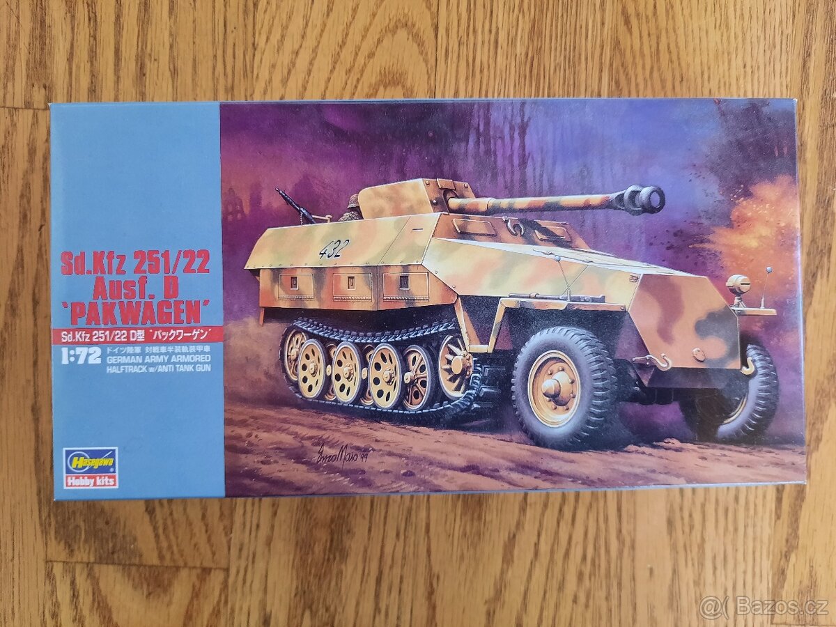 HASEGAWA 1/72 MT45 Sd.Kfz. 251/22 Ausf.D PAKWAGEN