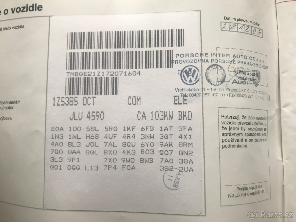 Motor 2.0 TDI - 103 kW - BKD + Servisní kniha