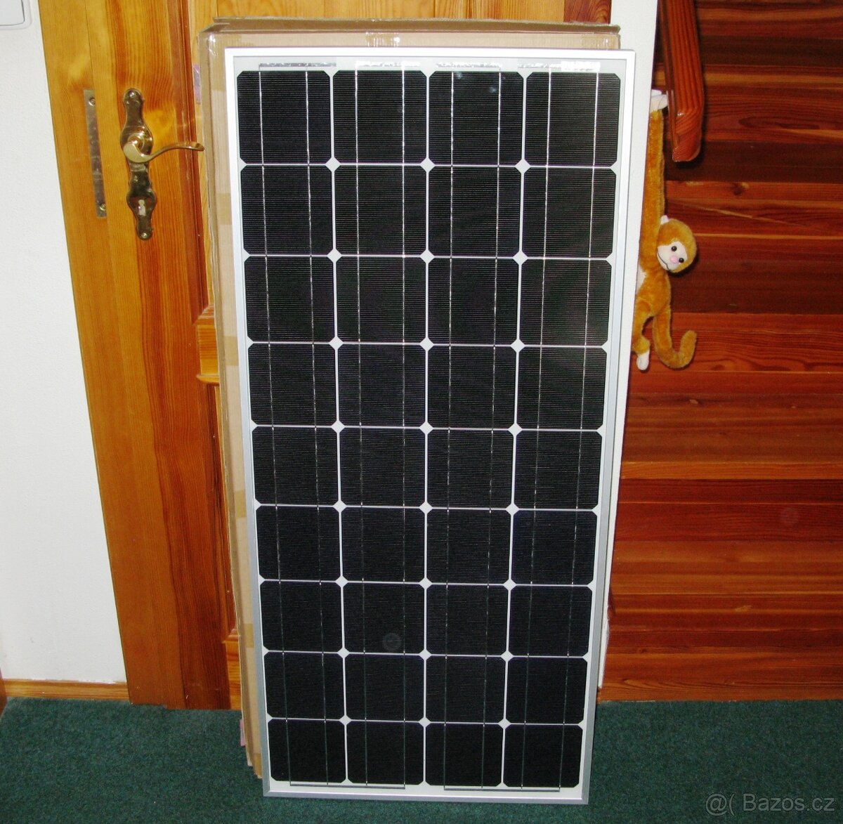 Solární panel fotovoltaický 120W k dobíjení akumulátoru 12V