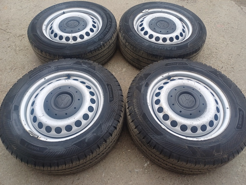 VW TRANSPORTER DISKY S PNEU 205/65/16C