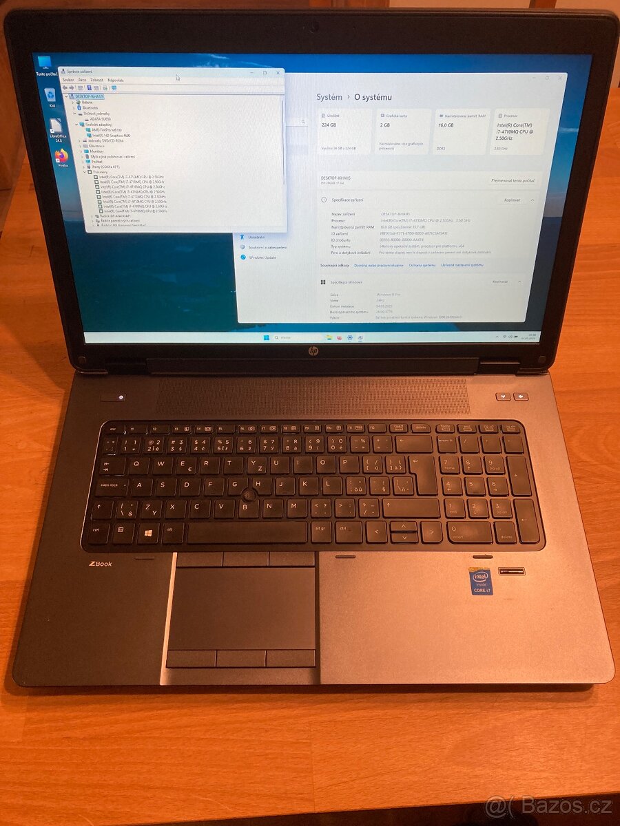 HP Zbook 17g2 - windows 11