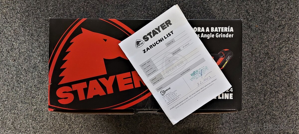profi aku úhlová bruska STAYER AG L2024