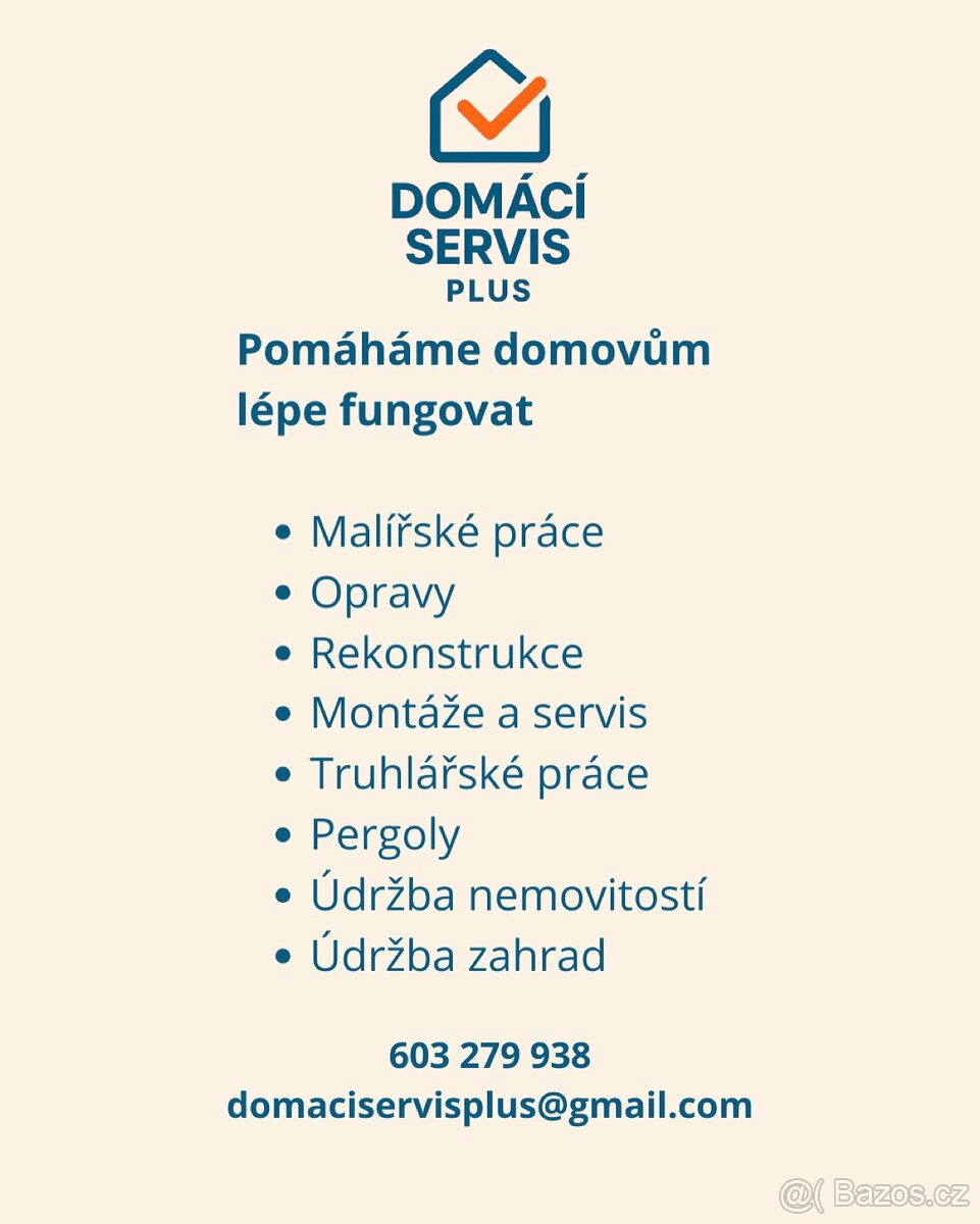 Servis a údržba domácnosti