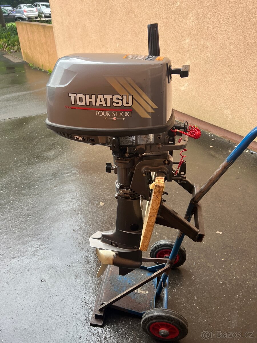 Lodni motor Tohatsu 5hp 4t, kratka noha, po servise