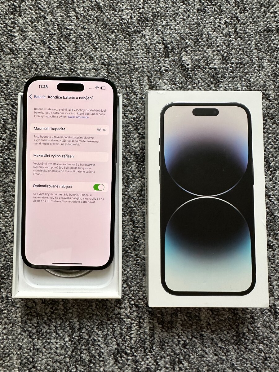 iPhone 14 Pro 128GB - šedý/černý