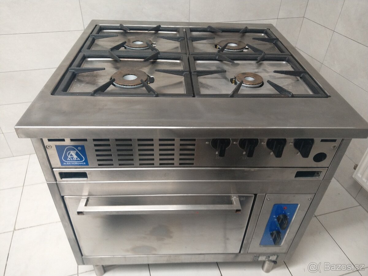 Gastro sporák ALBA SPE-40 repasovaný