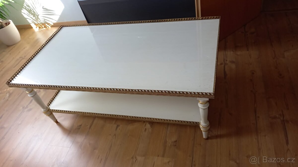 Konferenční stolek Angelo Cappellini, zlacený nový