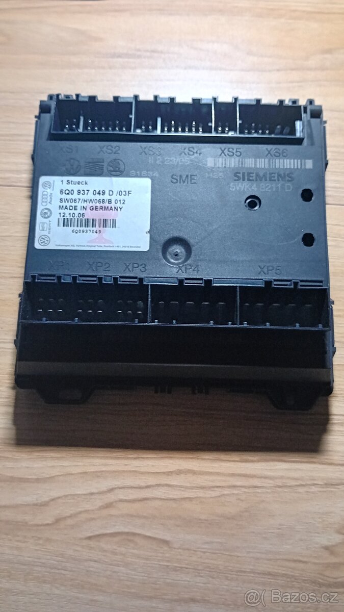 Řídící jednotka palubní sítě Škoda 6Q0 937 049D