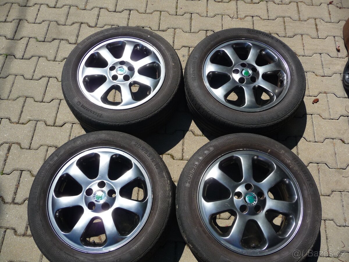 ALU KOLA 16 ŠKODA OCTÁVIA I L&K 5x100 ANTRACIT 205/55R16