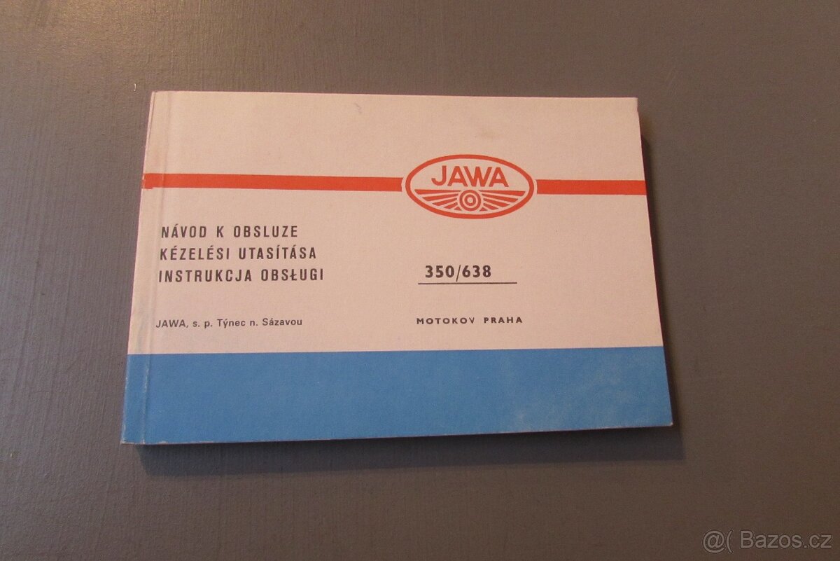 Jawa 350 638 návod k obsluze originál
