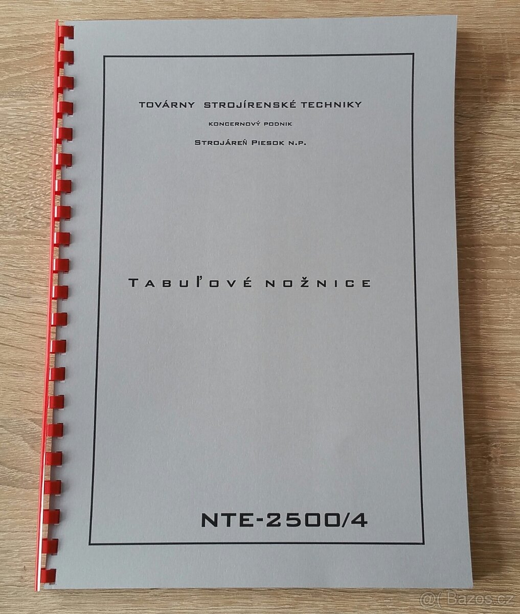 Návody tab. nůžek NTC, NTE, NTH