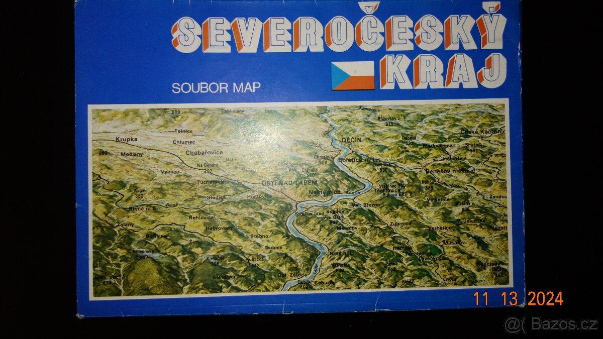 SEVEROČESKÝ KRAJ SOUBOR MAP