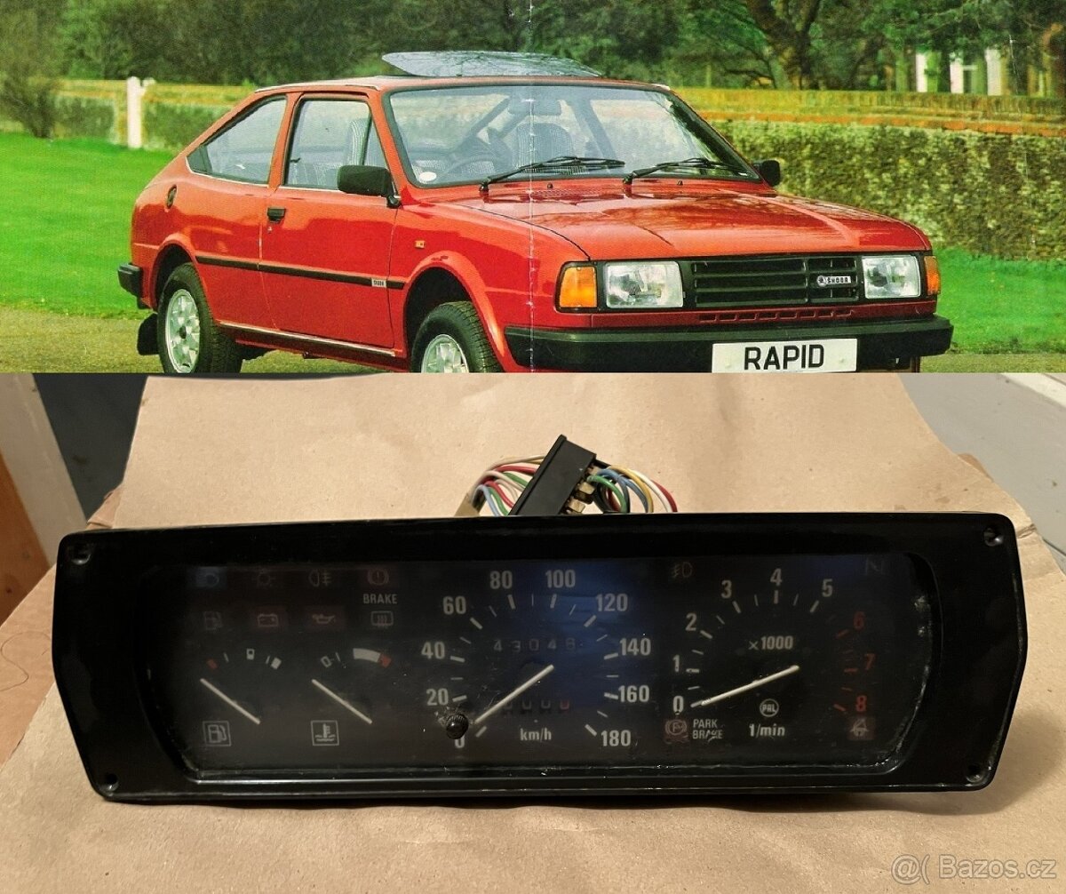 Přístrojová deska ŠKODA 125-136 + RAPID