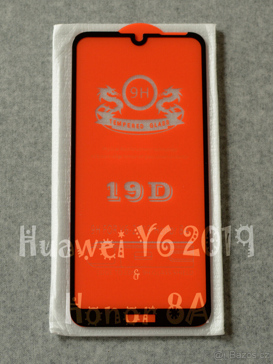 19D tvrzené sklo Huawei Y6 2019 / Honor 8A