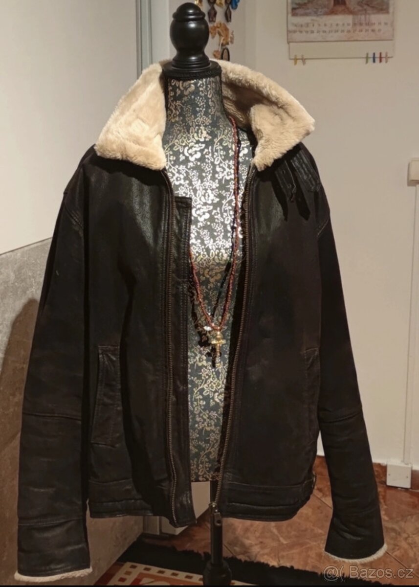 Zimní bunda z práve broušené kůže Montgomery