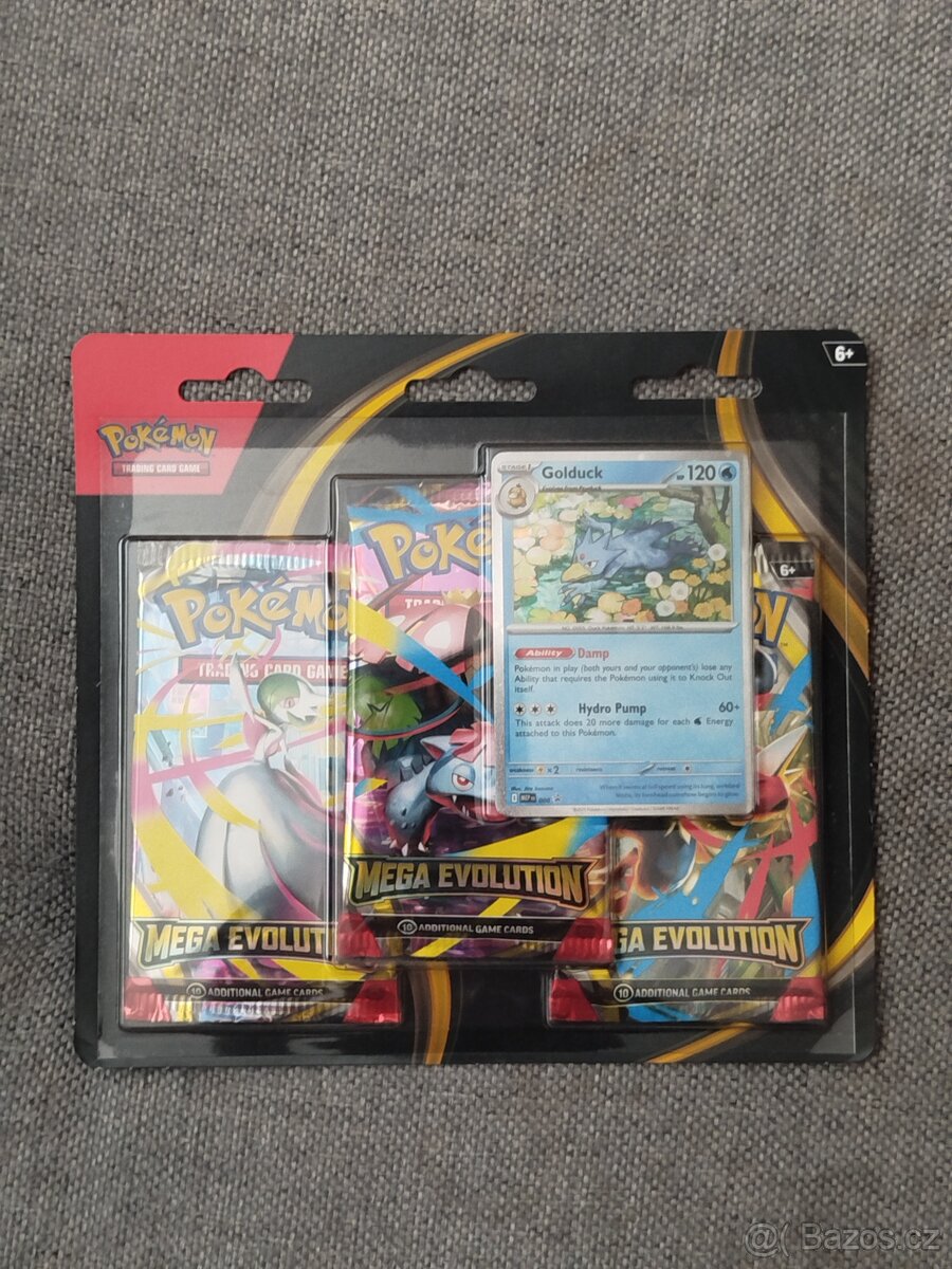 Pokémon TCG: Mega Evolution 3 Pack Blister - Golduck