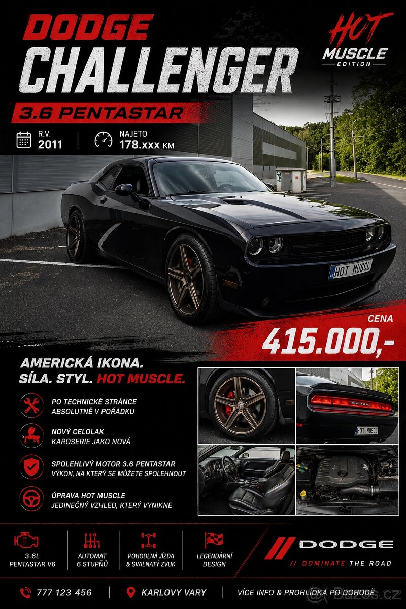 Dodge Challenger 3.6 Pentastar- TOP