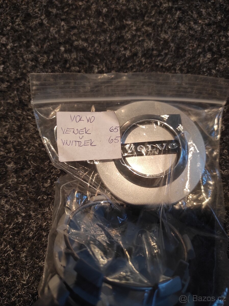 Středové krytky Volvo 65mm