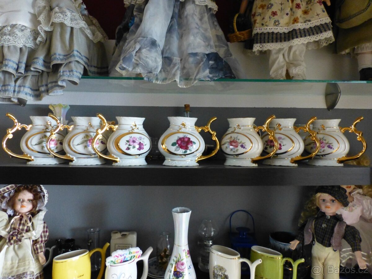 Porcelánová pítka do Varů vyrobena v ČSSR