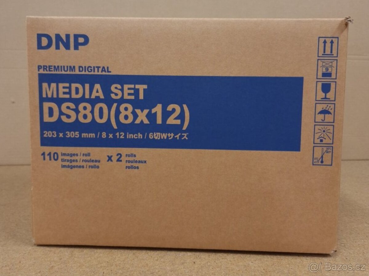Média DNP DS80, 8×12 / 20×30 cm – papír + ribbon
