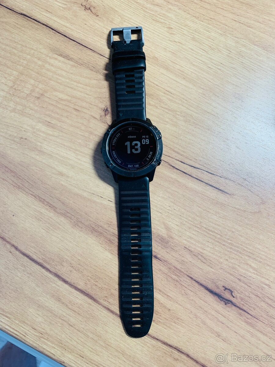 Garmin Fenix 6X Pro Solar – velmi dobrý stav