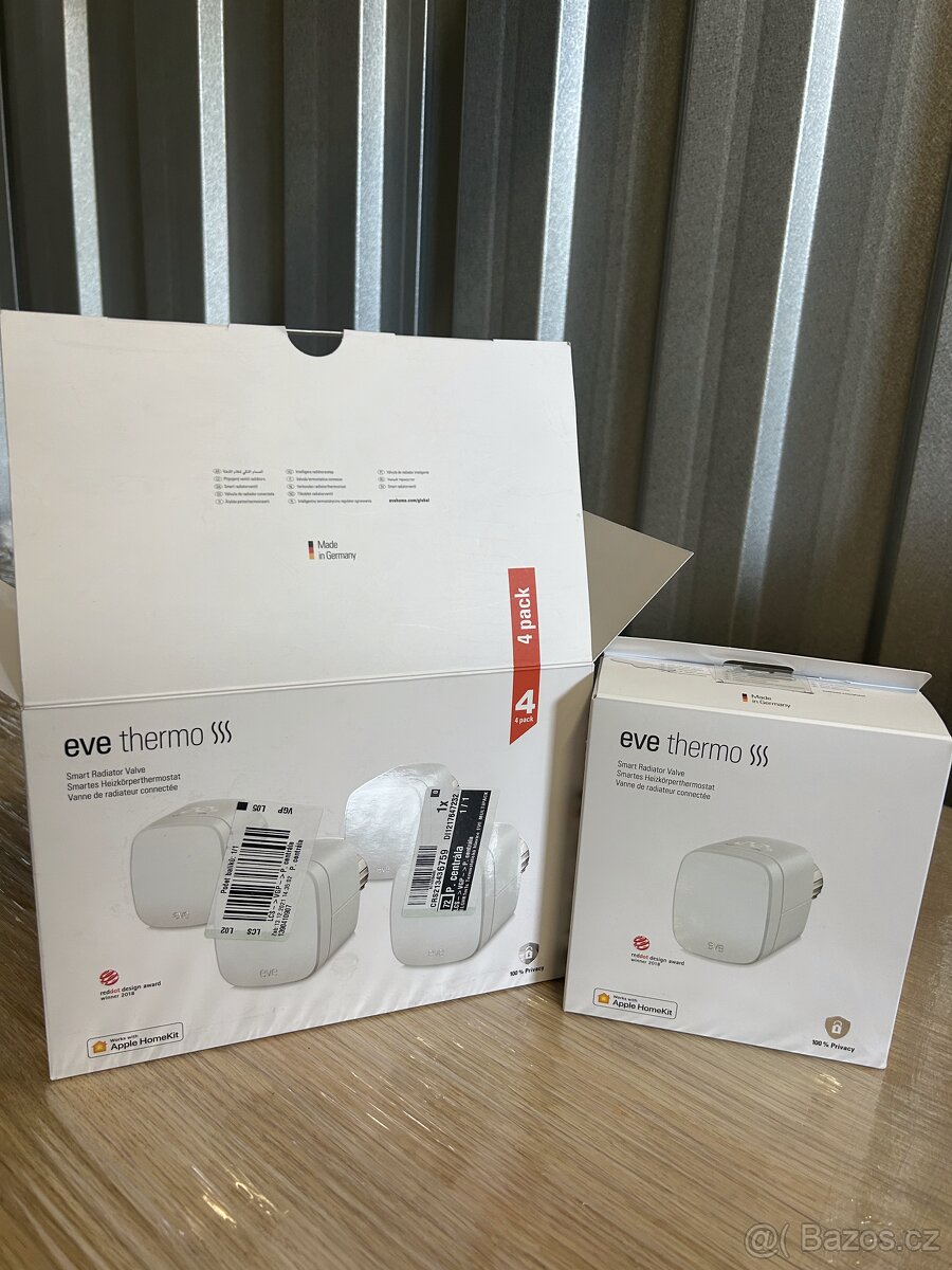 4x Eve Thermo Smart Radiator Valve - Termostatická hlavice