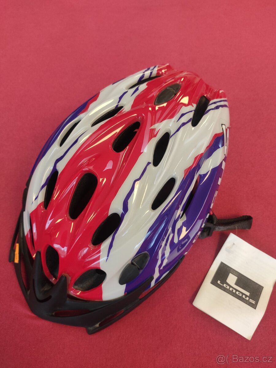 -NOVÁ- Cyklo helma na kolo Longus vel. S/M a L/XL č-f